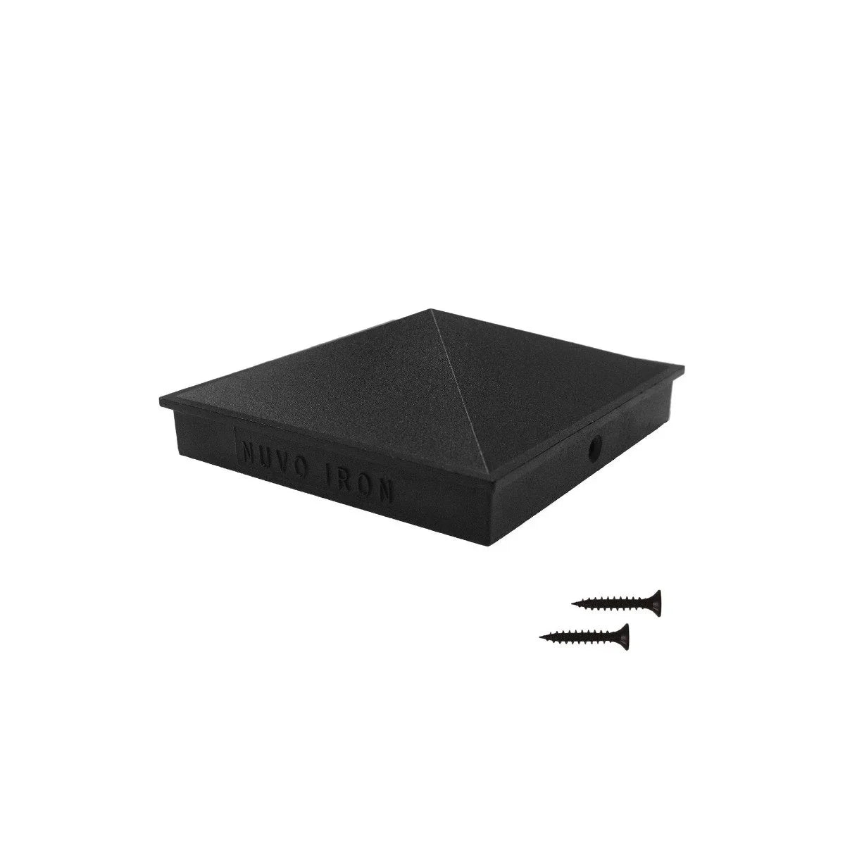 Capuchon de poteau aluminium noir Pyramide - Nuvo iron