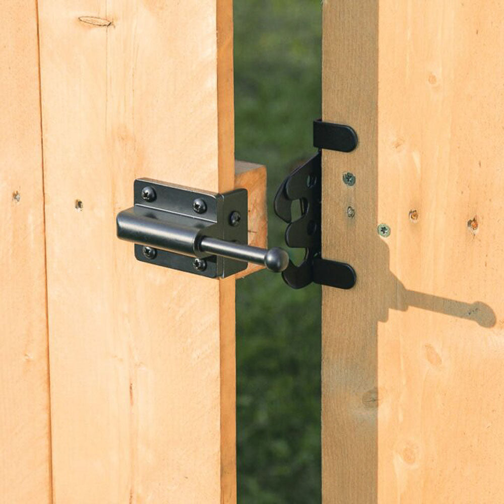 Heavy duty gate latch black