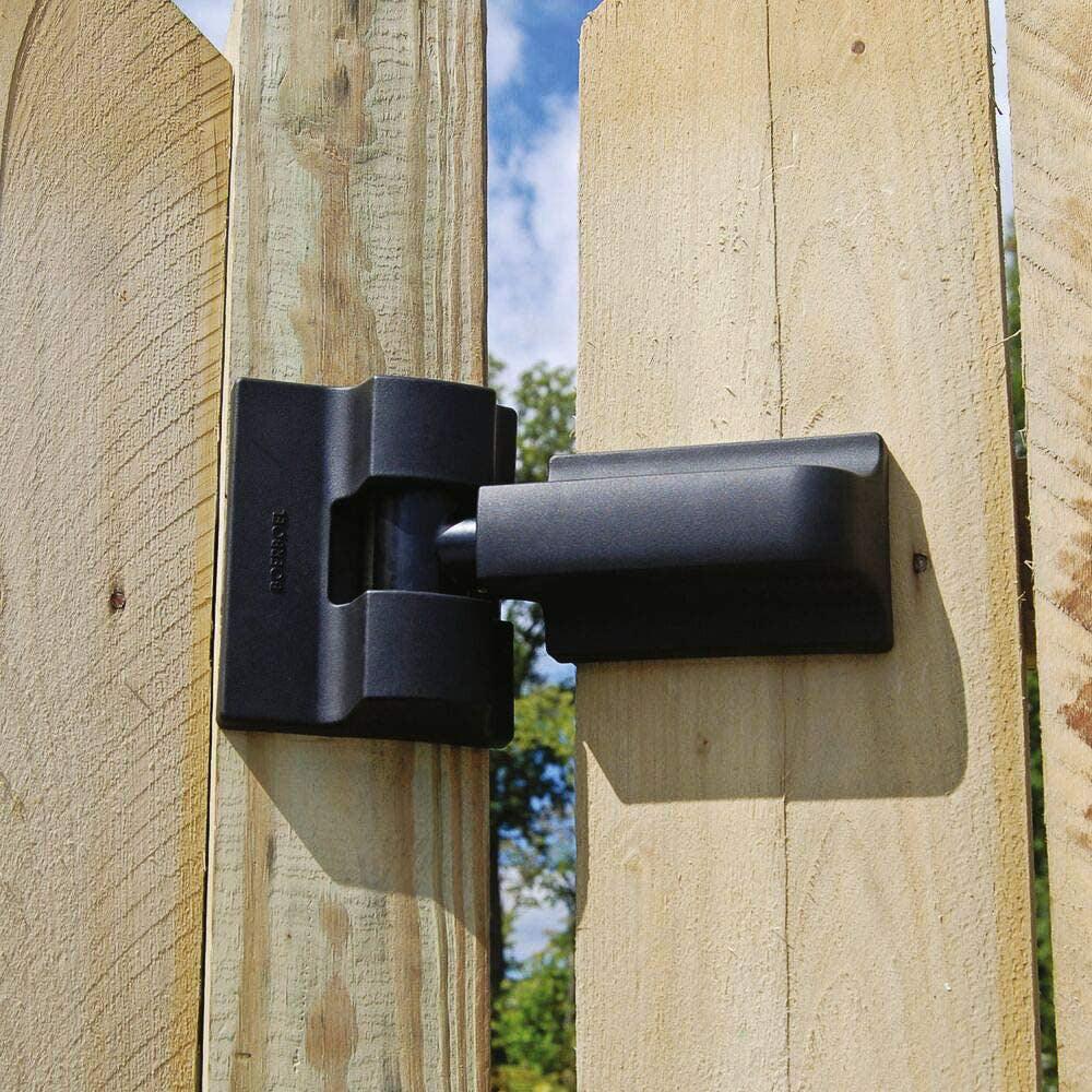 Heavy-Duty Modern Wrap Hinge Kit Black (2 Pack)