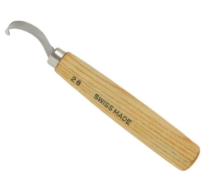 Couteau à cuillère large gaucher #28 - Pfeil. Fabriqué en Suisse