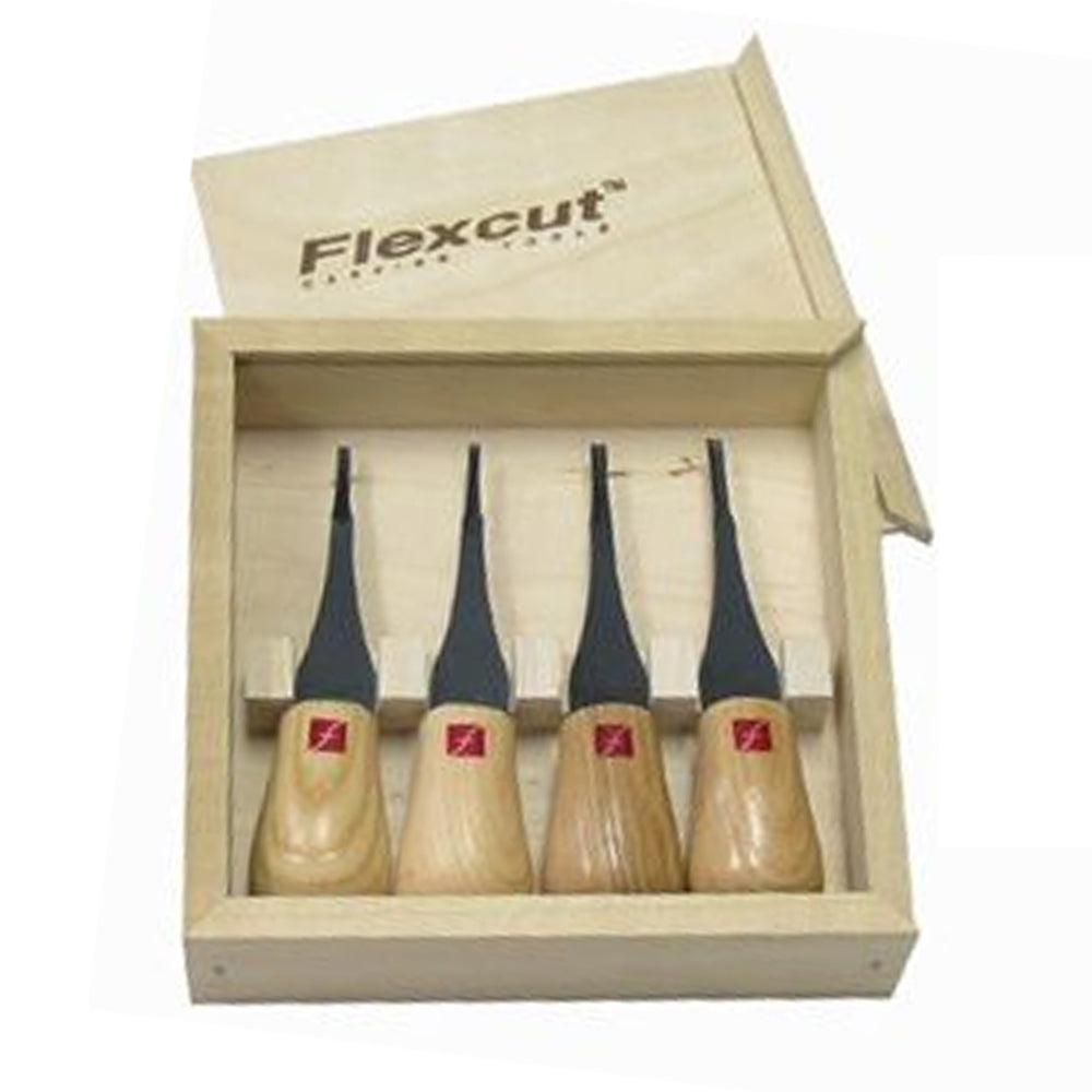 Micro ensemble de 4 gouges de paume à sculpter FR604 - Flexcut
