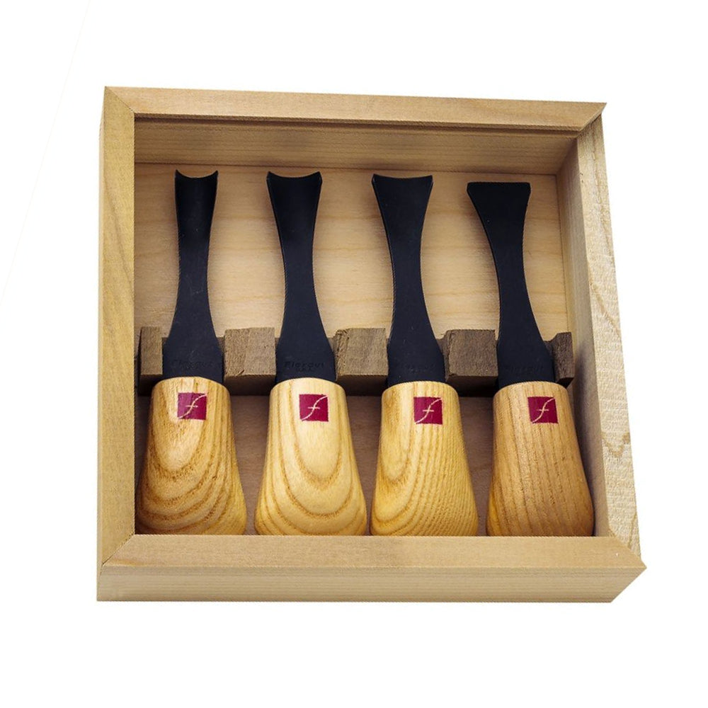 Ensemble 4 gouges de paume à sculpter extra larges - Flexcut