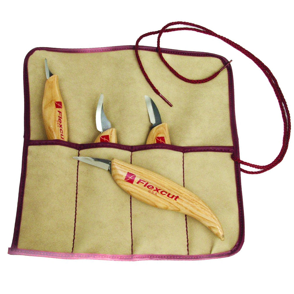 Ensemble de 4 couteaux avec étui KN10 - Flexcut