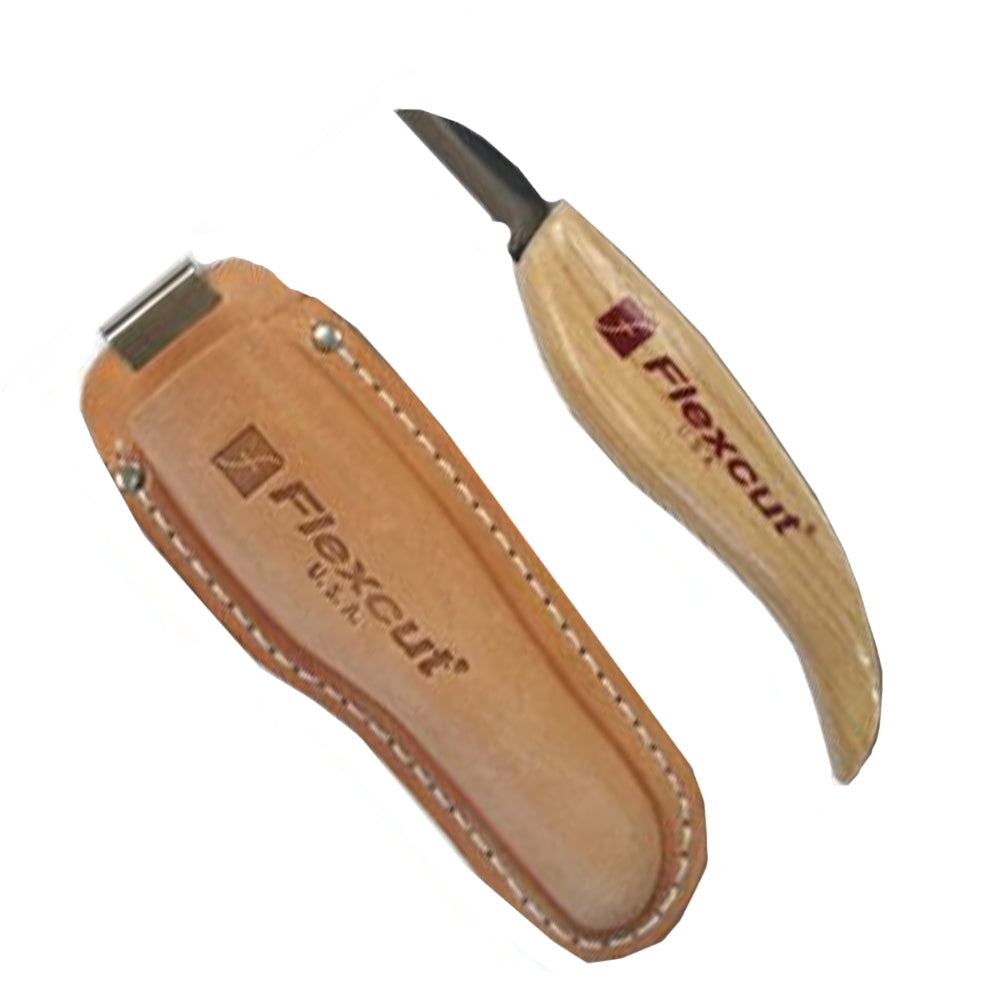 Couteau Hip Knife avec étui en cuir KN30 - Flexcut