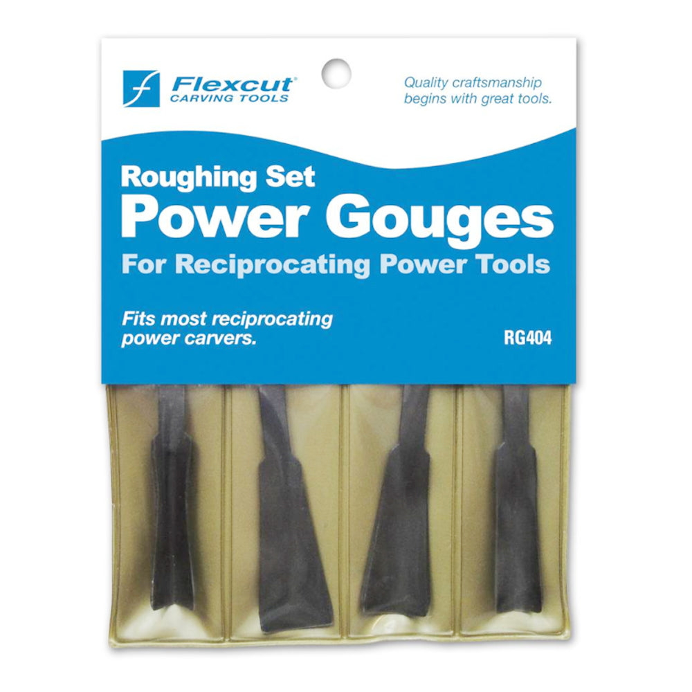 Ensemble de 4 gouges de sculpture à dégrossir RG404 - Flexcut