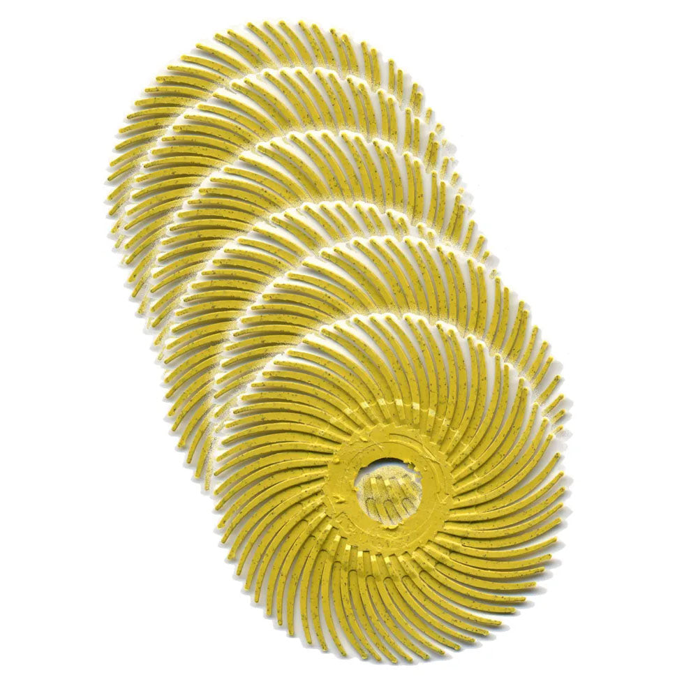 Radial Bristle Disk White 2" (6/pk) - Foredom 3M