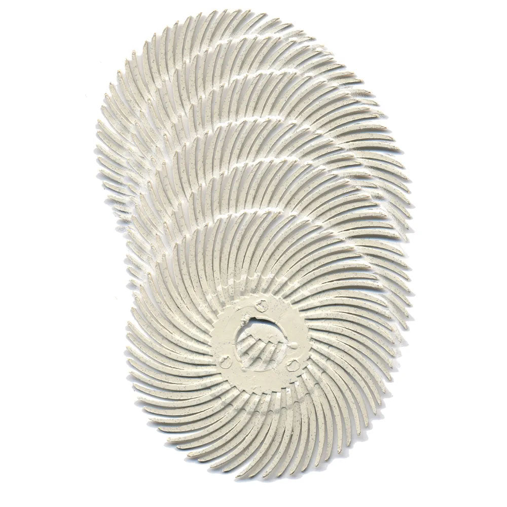 Radial Bristle Disk White 2" (6/pk) - Foredom 3M