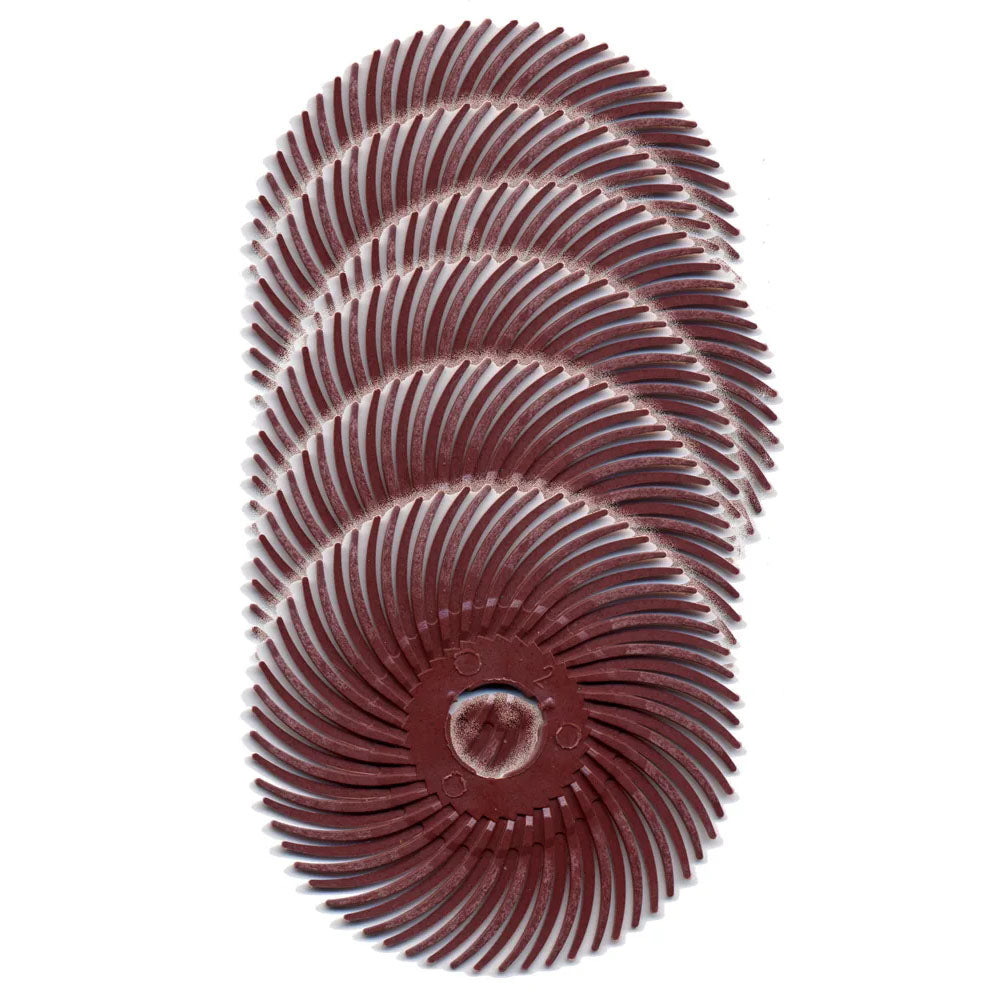 Radial Bristle Disk White 2" (6/pk) - Foredom 3M