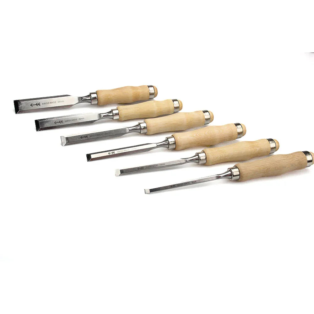 Ensemble de 6 ciseaux à bois Z1 - Pfeil. Fabriqué en Suisse