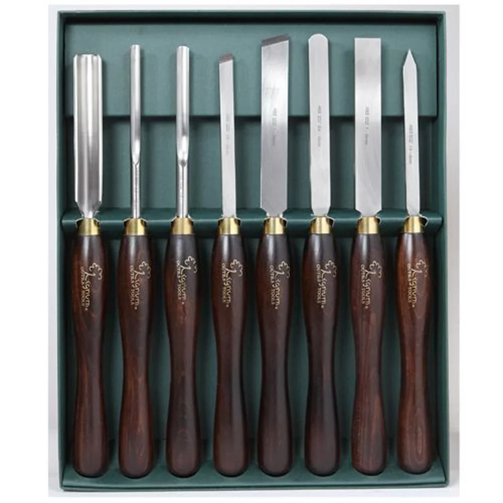 Set of 8 Lignum 100 Regular Turning Chisels