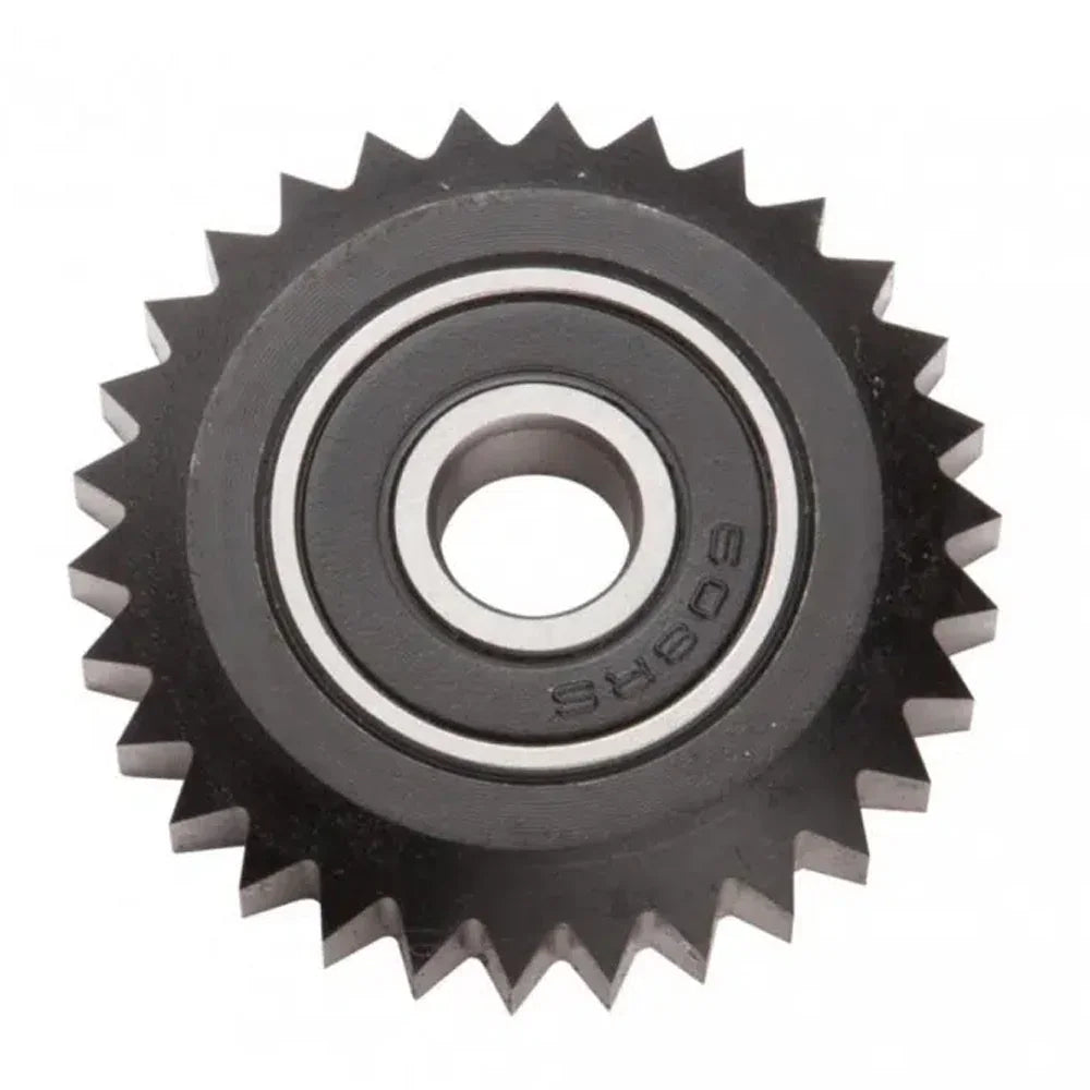 Lame métal circulaire dentée pour machine à bois, vue de face, fond blanc
