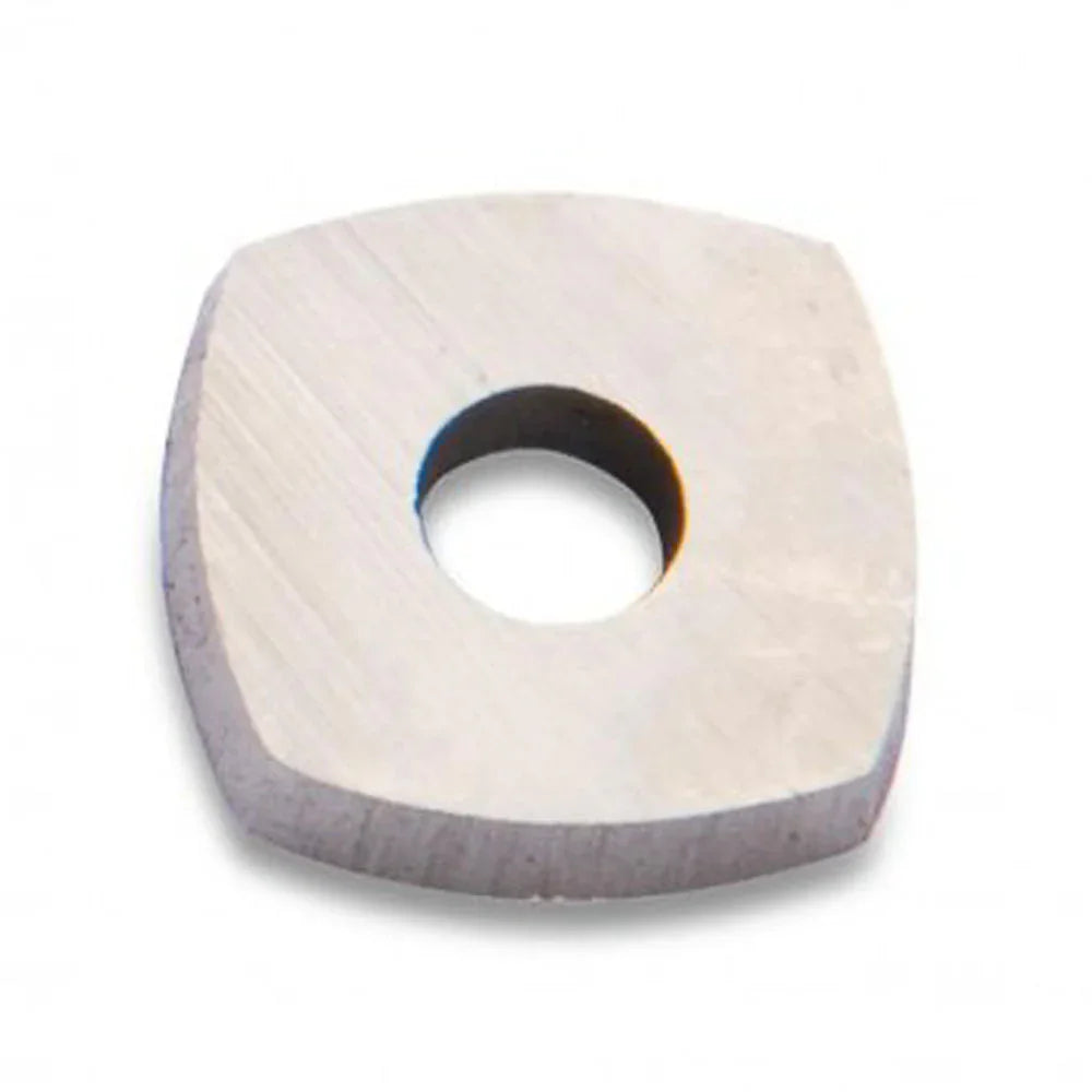Plaquette carbure carrée pour outils de menuiserie et raboteuses, fond blanc