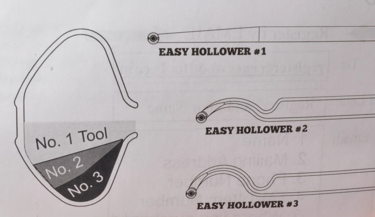 Gouge à évider «Easy Hollower» Moyenne #2 - Easy Wood Tools