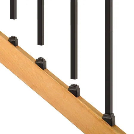 Connecteurs pour barrotin carré d'escalier Estate noir - Deckorators