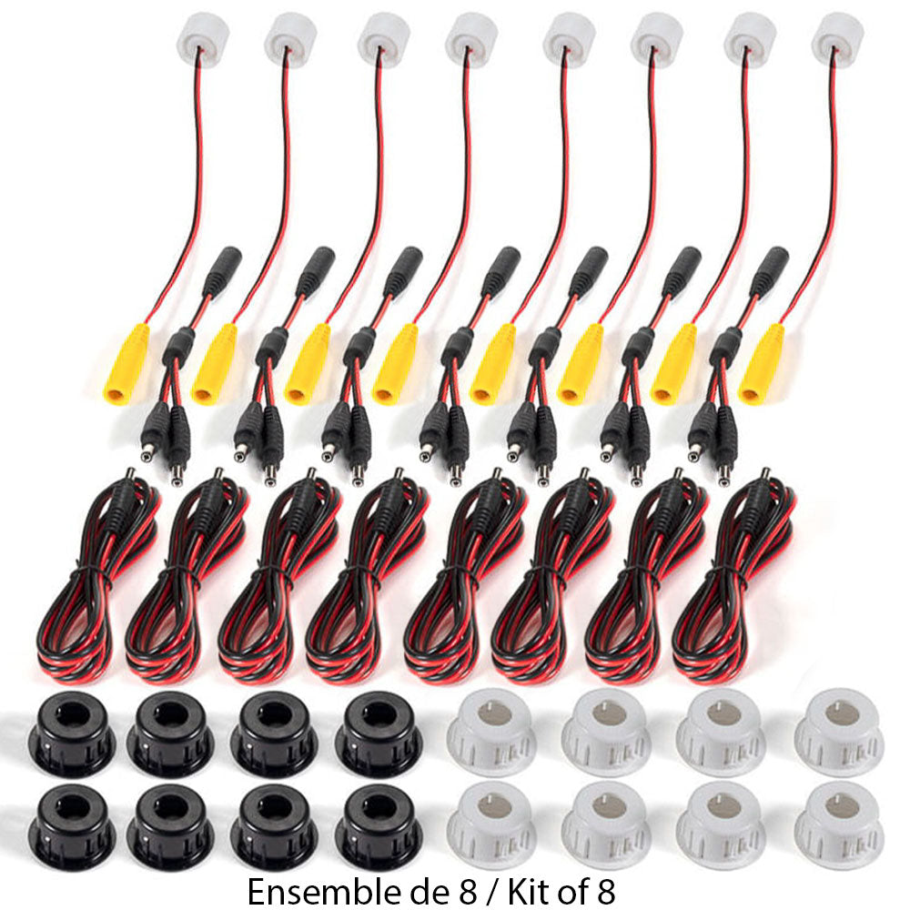 Ensemble de 8 lumières DEL pour contre marche