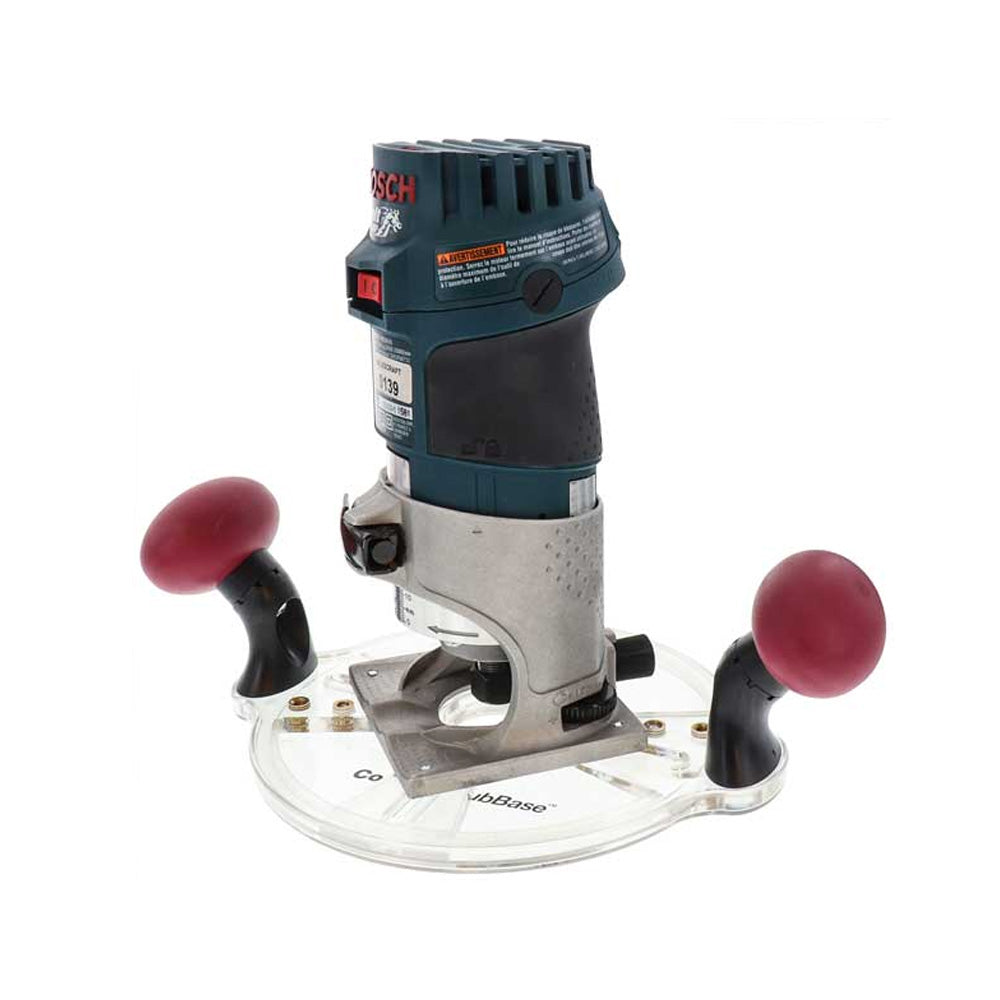 Sous-base ronde compacte pour routeur