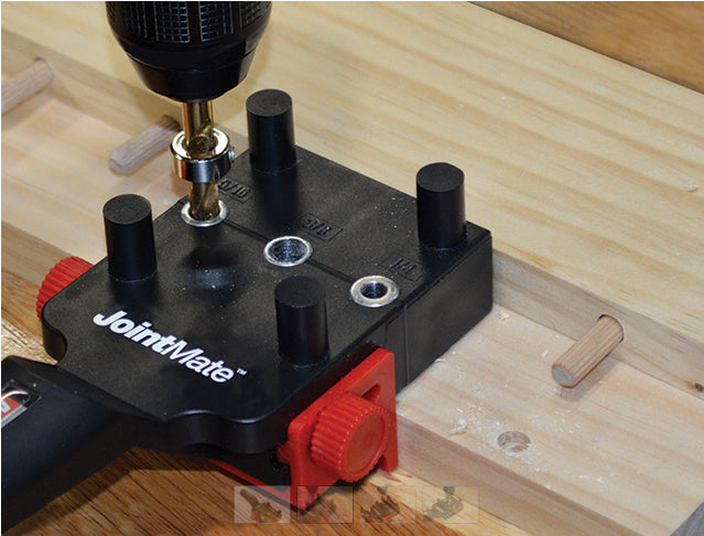 Drilling guide for doweled joints - MilesCraft
