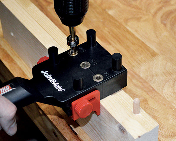 Drilling guide for doweled joints - MilesCraft