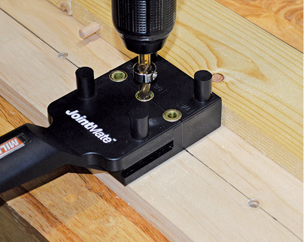 Drilling guide for doweled joints - MilesCraft