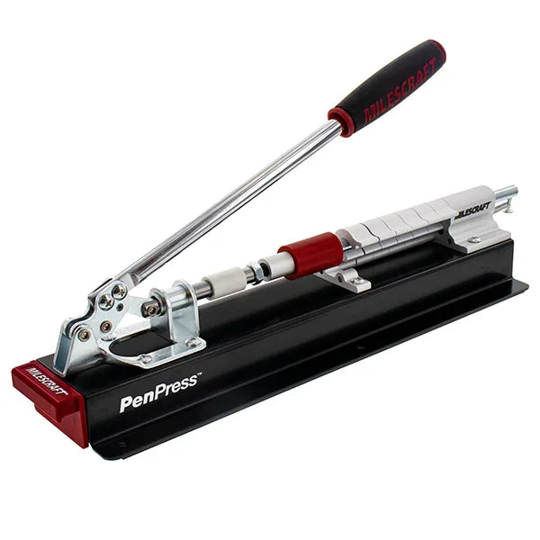 Presse à stylo PenPress en métal avec levier, outil pour tournage ou assemblage de stylos bois.