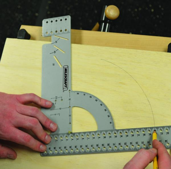 Équerre graduée de 50 cm avec mesures métriques - MileCraft