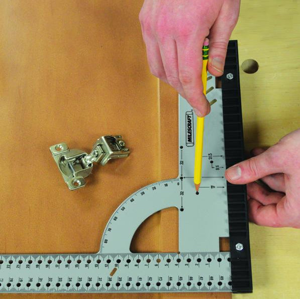 Équerre graduée de 50 cm avec mesures métriques - MileCraft