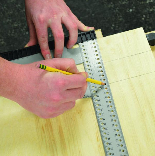 Équerre graduée de 50 cm avec mesures métriques - MileCraft
