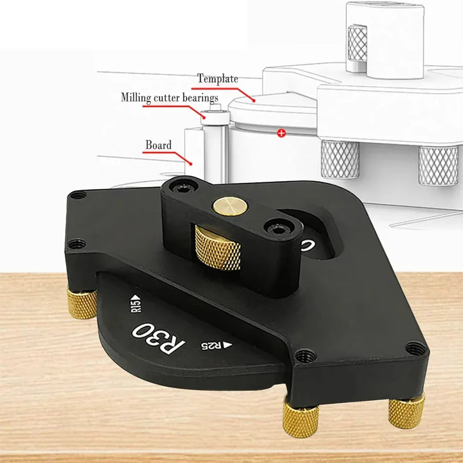 8 in 1 corner radius template jig