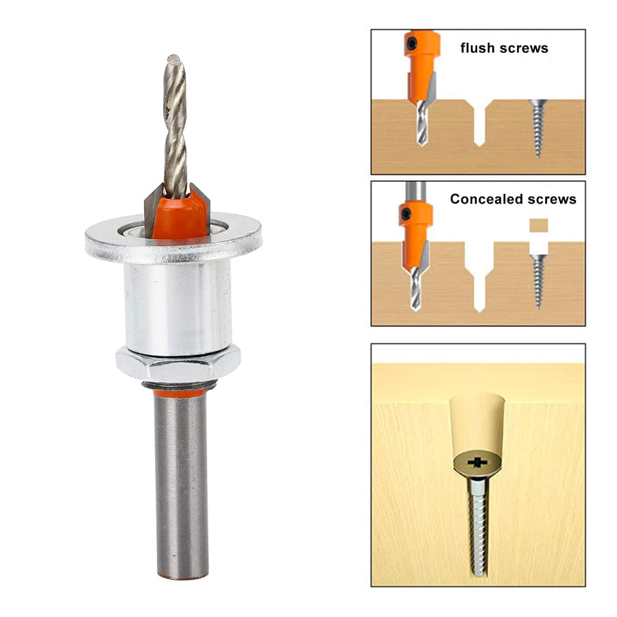 Countersink bit with depth stop 3,5mm - For #8 screws