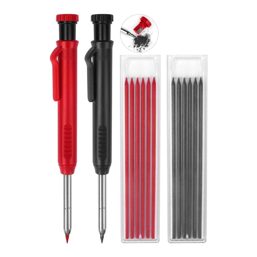 Set of 2 carpenter pencil with refills