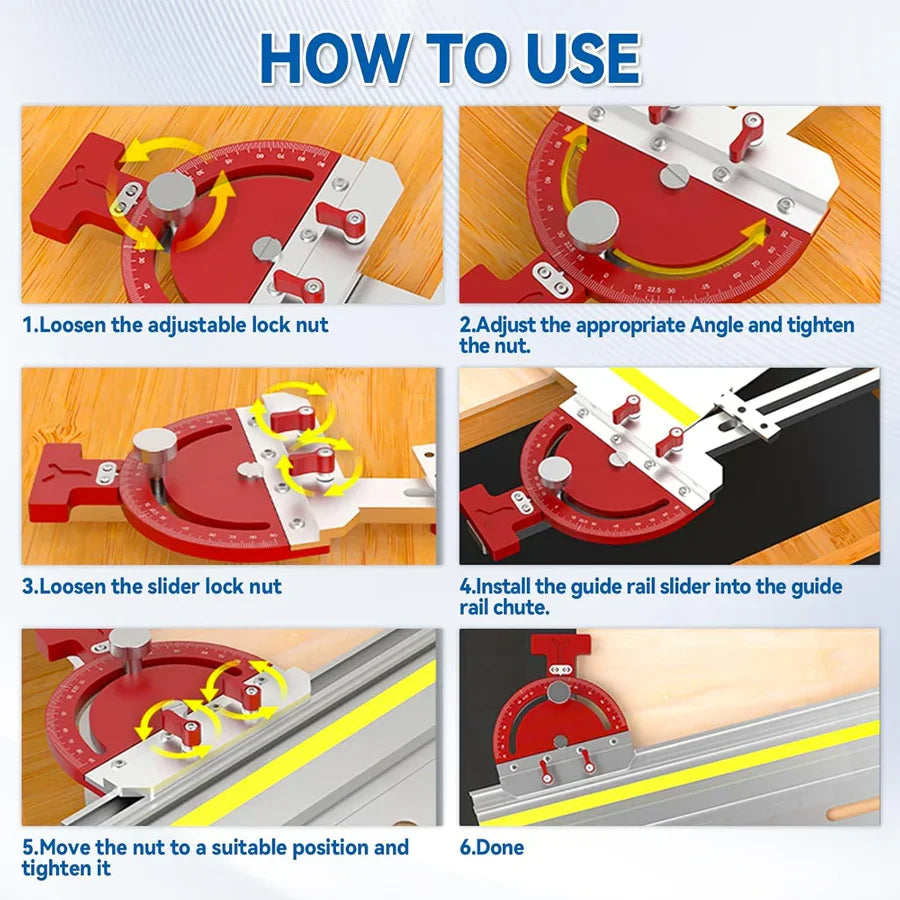 Multi angle track saw guide