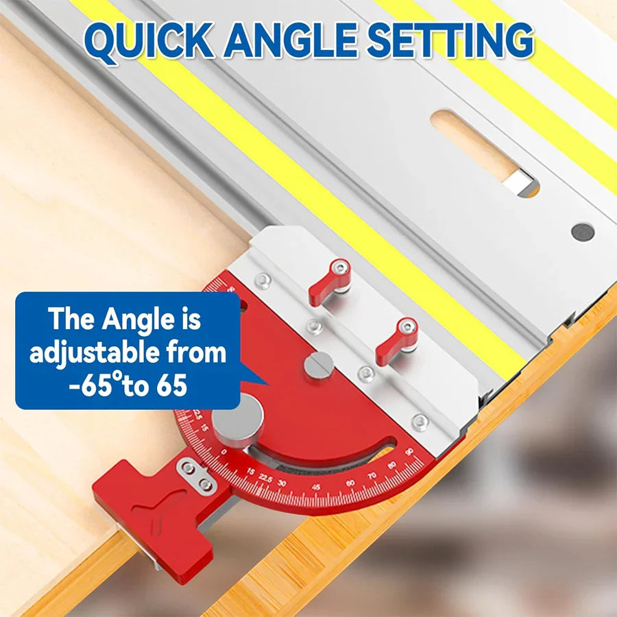 Multi angle track saw guide