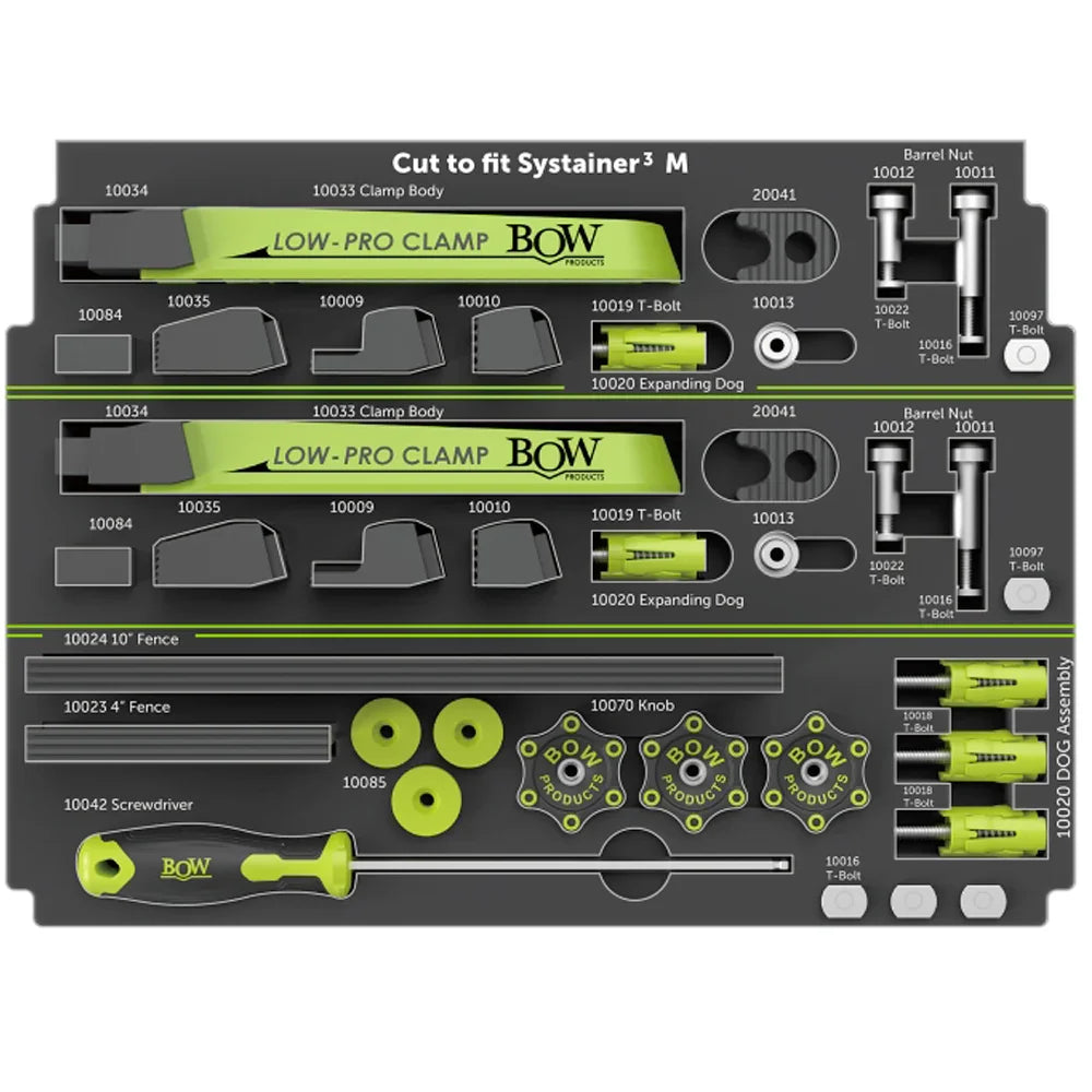 Ensemble de serre à profil bas LPC1 - Bow