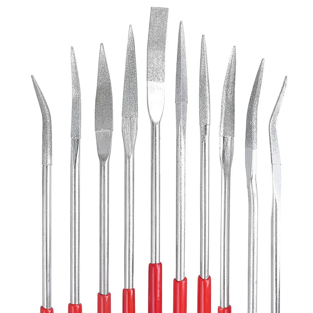 Ensemble 10 limes diamantées