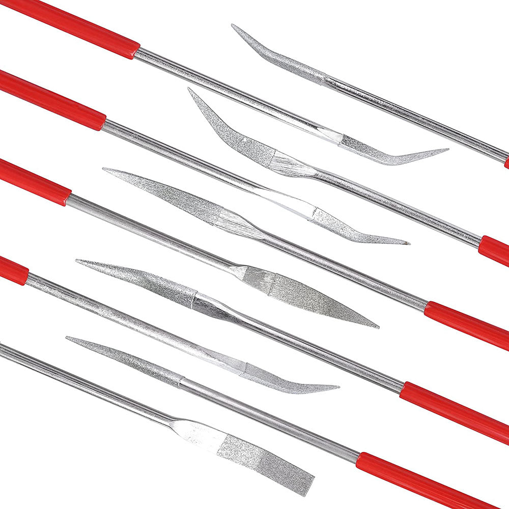 Ensemble 10 limes diamantées