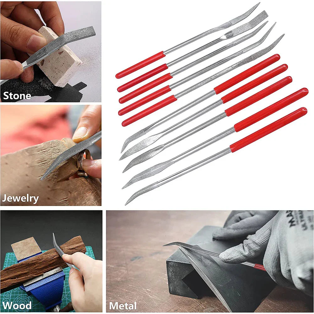 Ensemble 10 limes diamantées