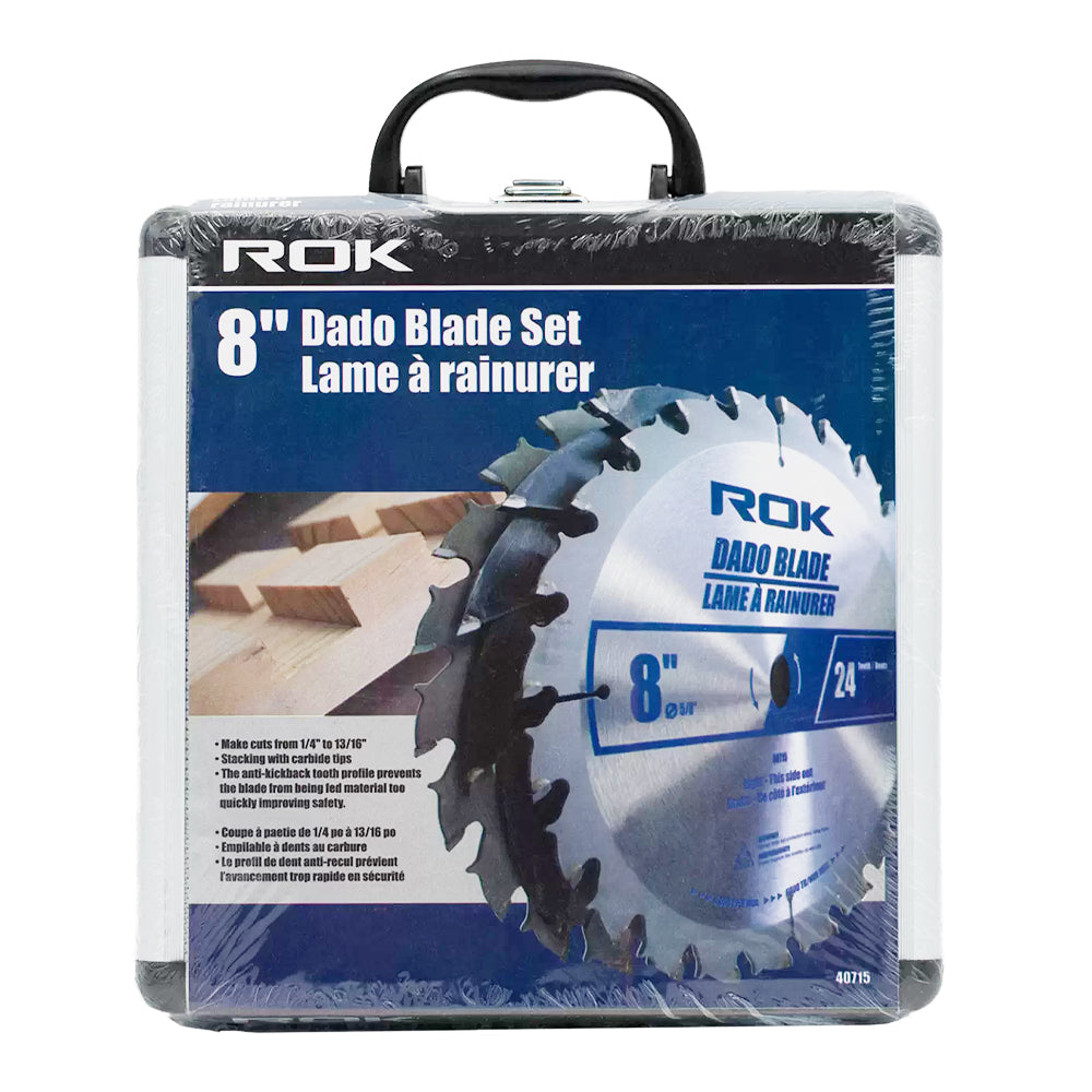 Ensemble de lames Dado 8" x 24d - ROK