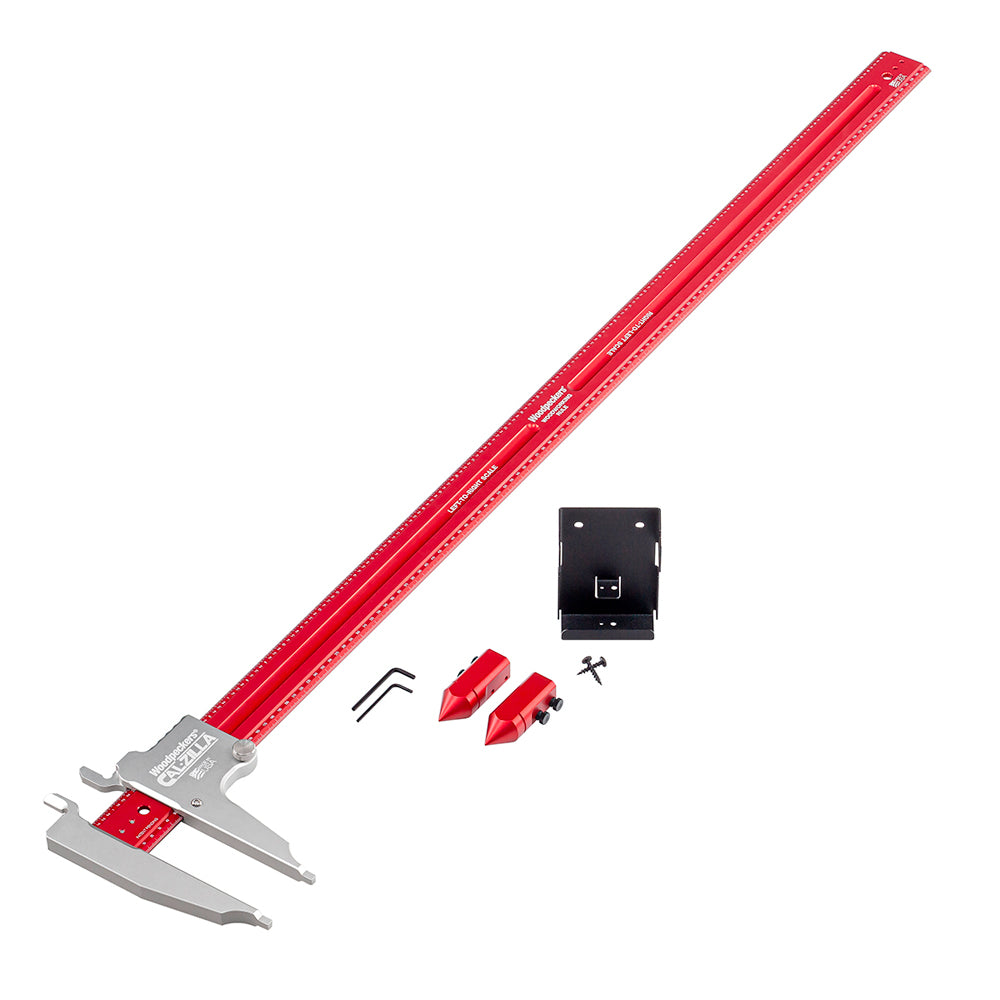 Règle de mesure avec étrier Calzilla 49 1/2" - Woodpecker