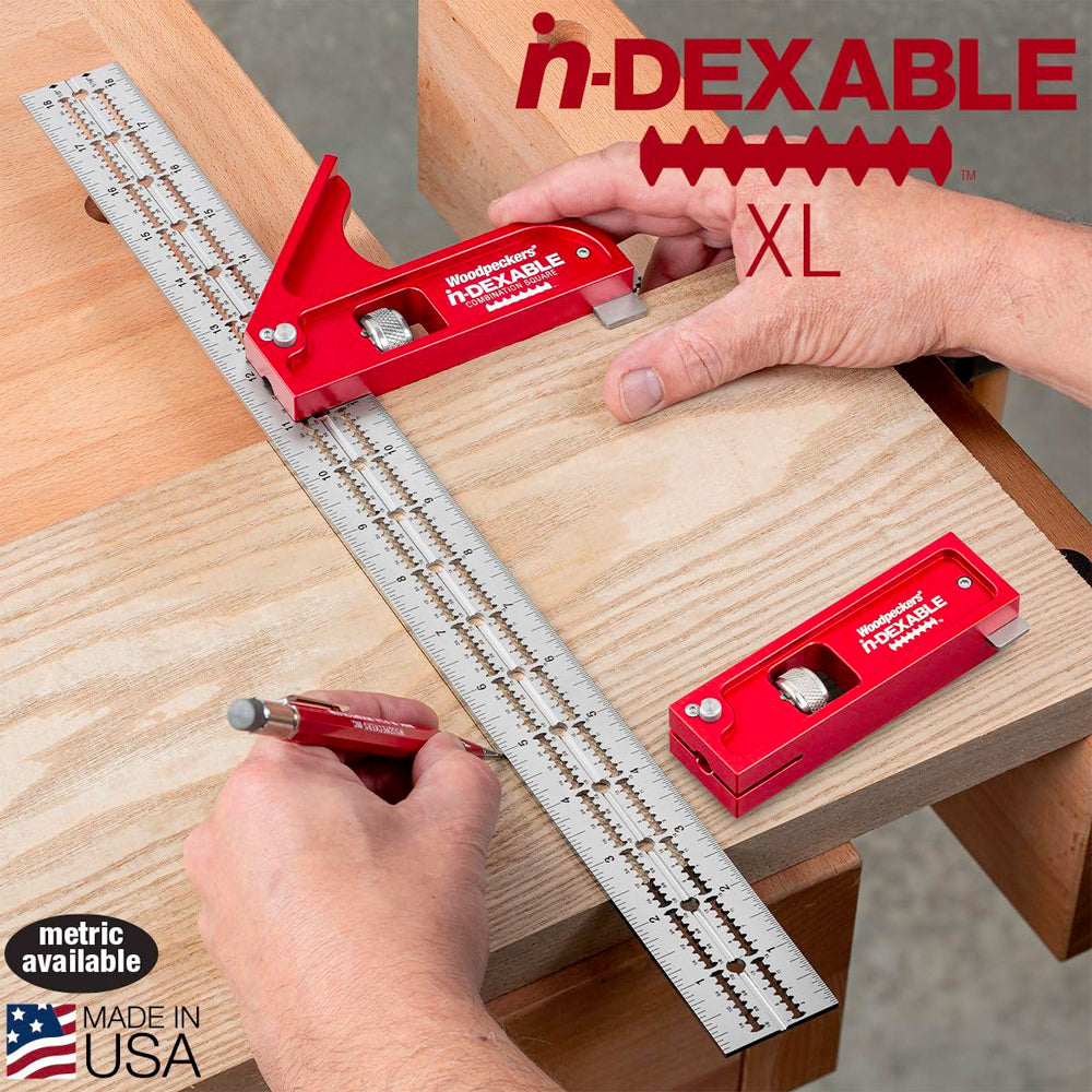 In-Dexable Combination square 18’’ XL - Woodpeckers