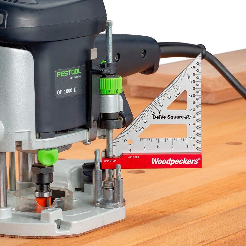 Delve square stainless steel - Woodpeckers