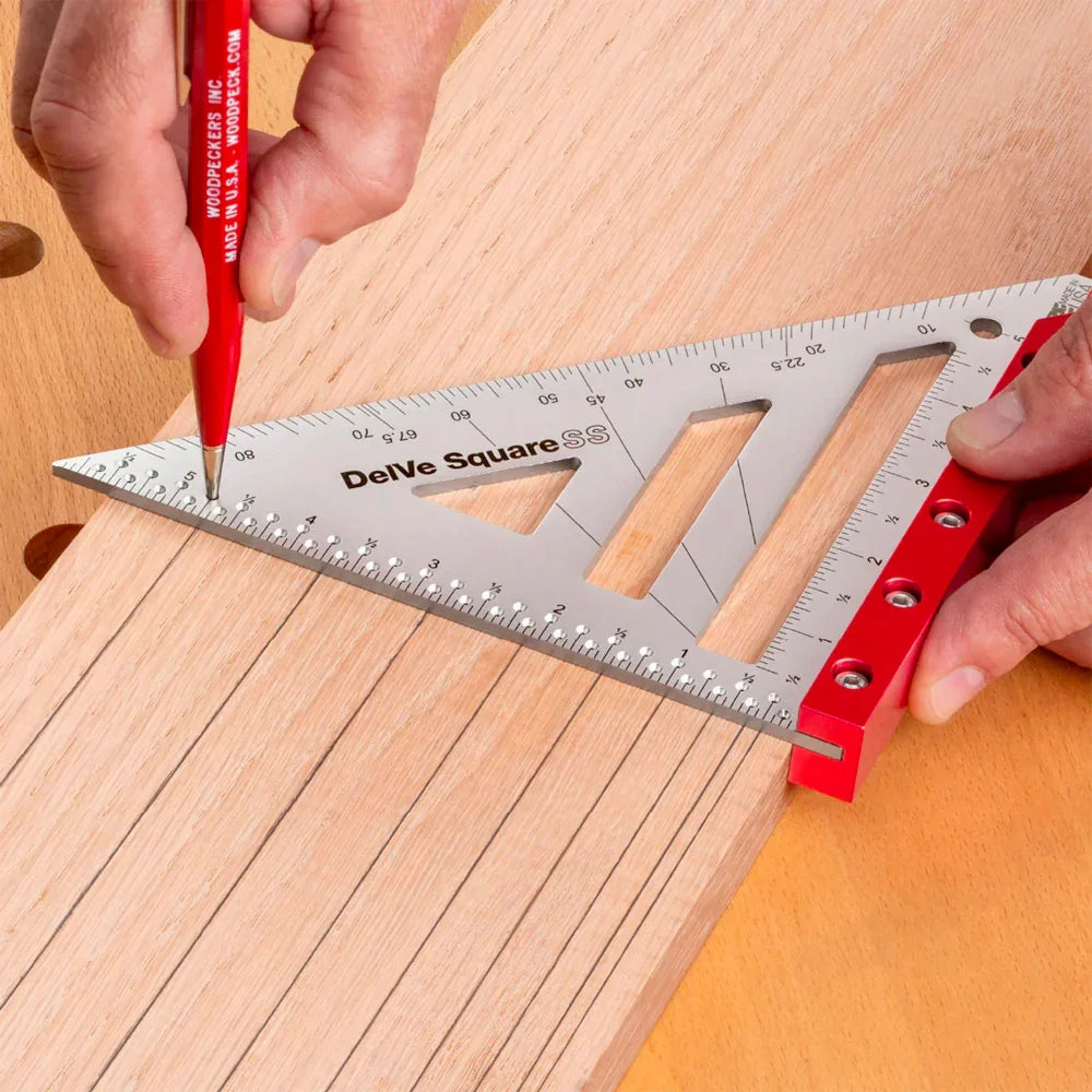 Delve square stainless steel - Woodpeckers