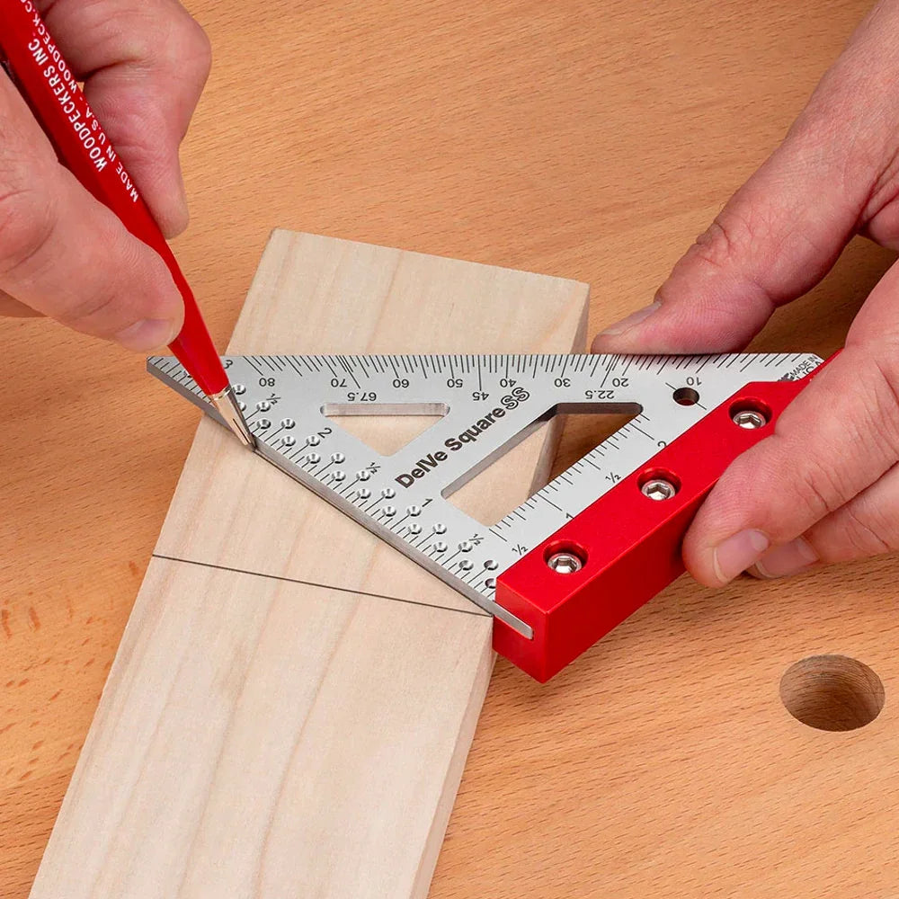 Delve square stainless steel - Woodpeckers