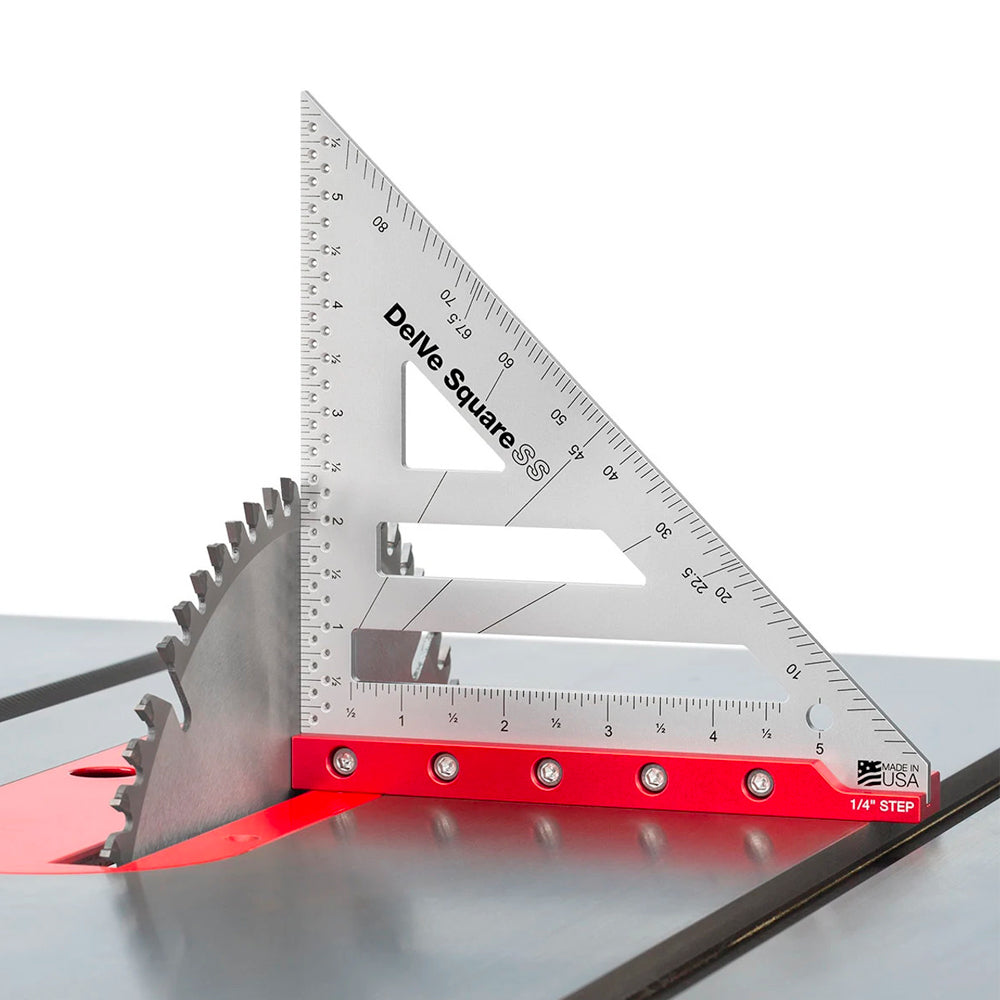 Delve square stainless steel - Woodpeckers