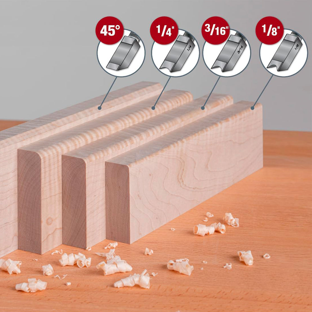 Ensemble de rabot à chanfreiner EZ Edge #ezedel-21 - Woodpeckers
