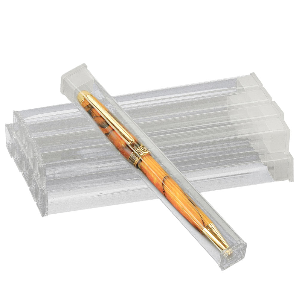 Clear Pen Tube with Cap - 5/8" x 6 1/2"