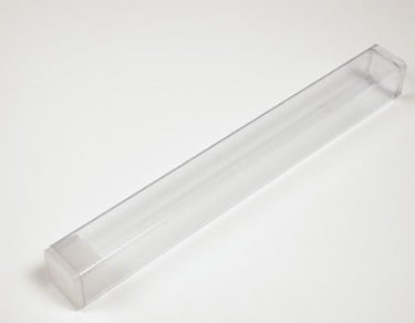 Clear Pen Tube with Cap - 5/8" x 6 1/2"