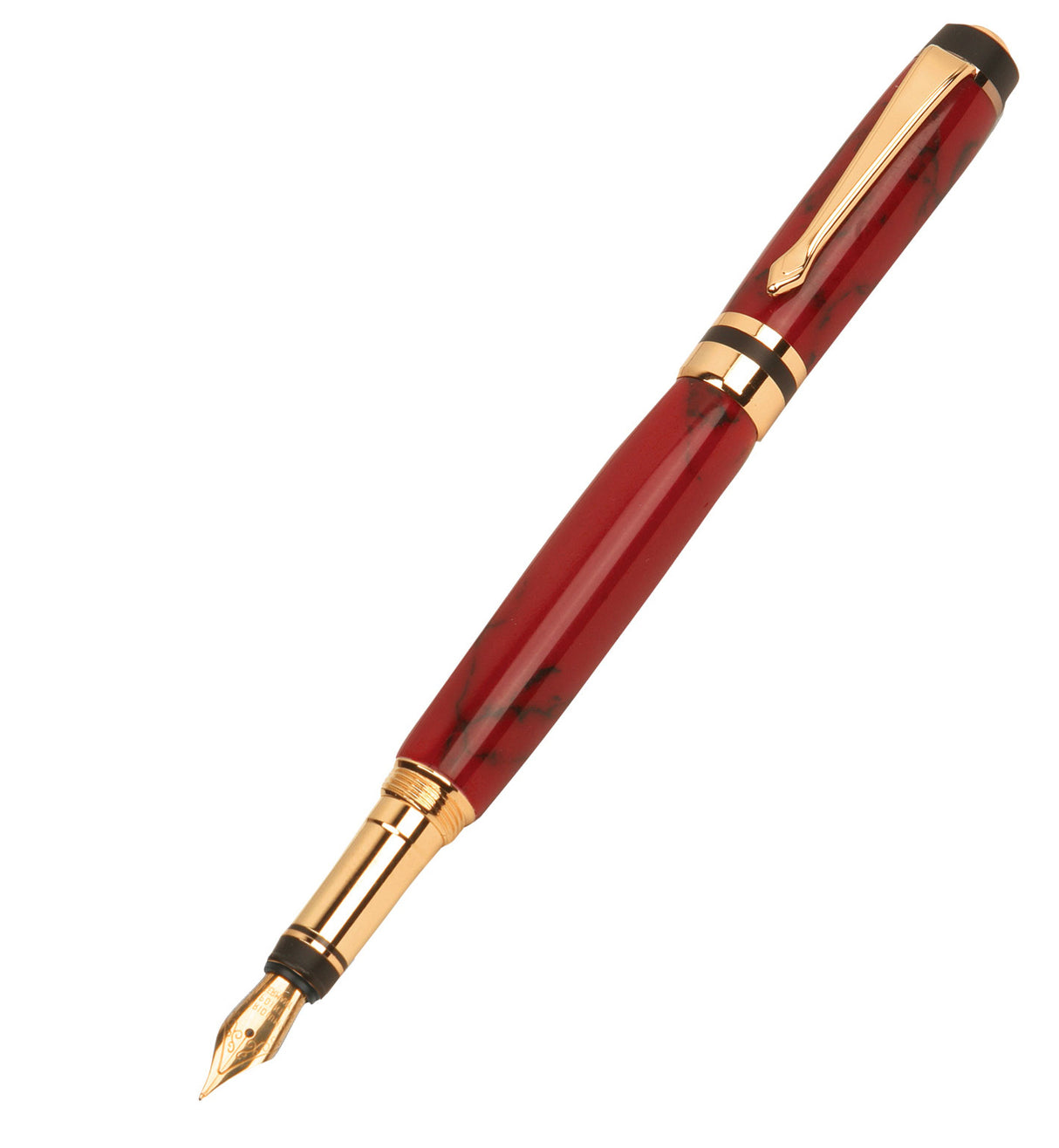 Plume fontaine style «Classique Élite» doré 24 carats