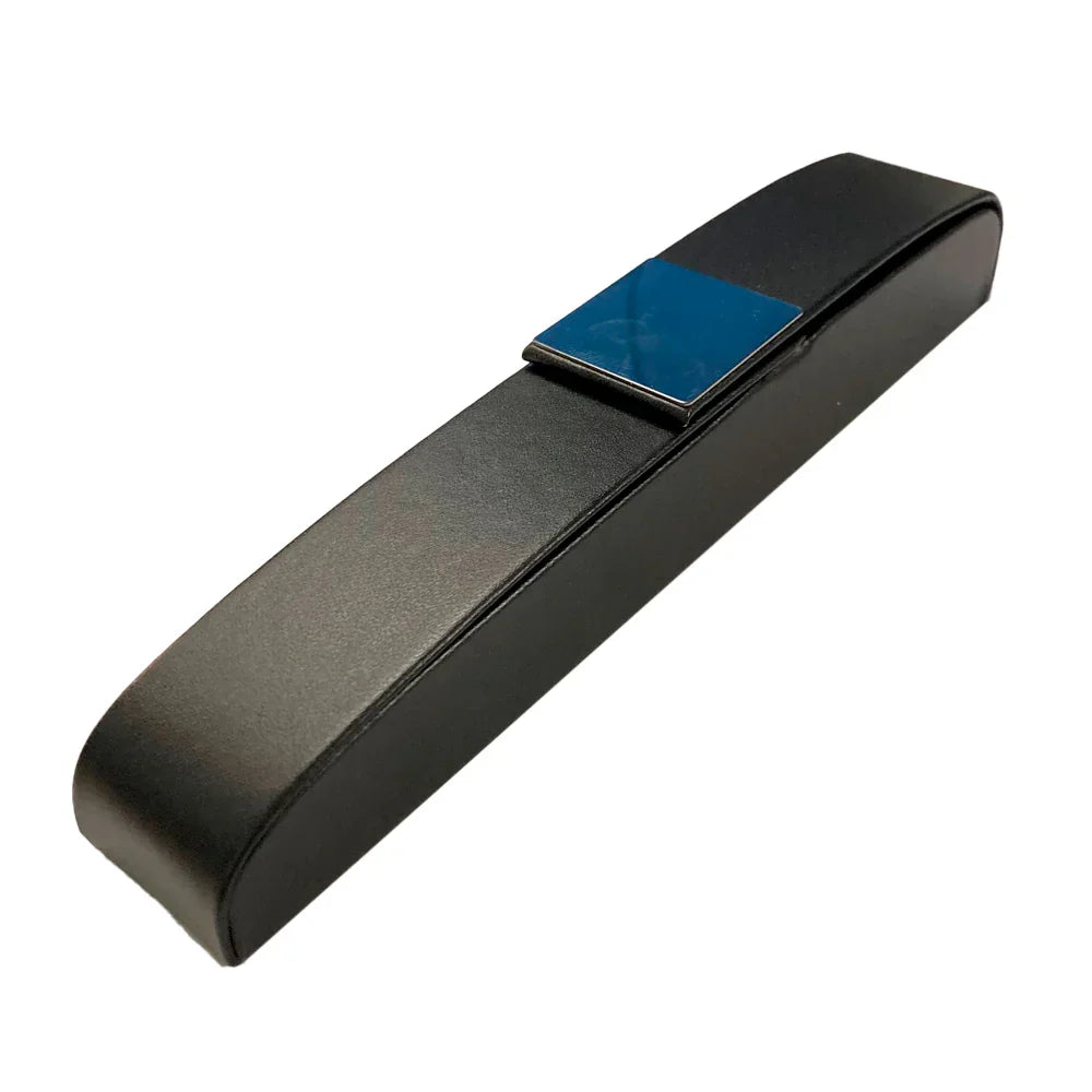 Boîtier simple similicuir noir avec fermeture magnétique