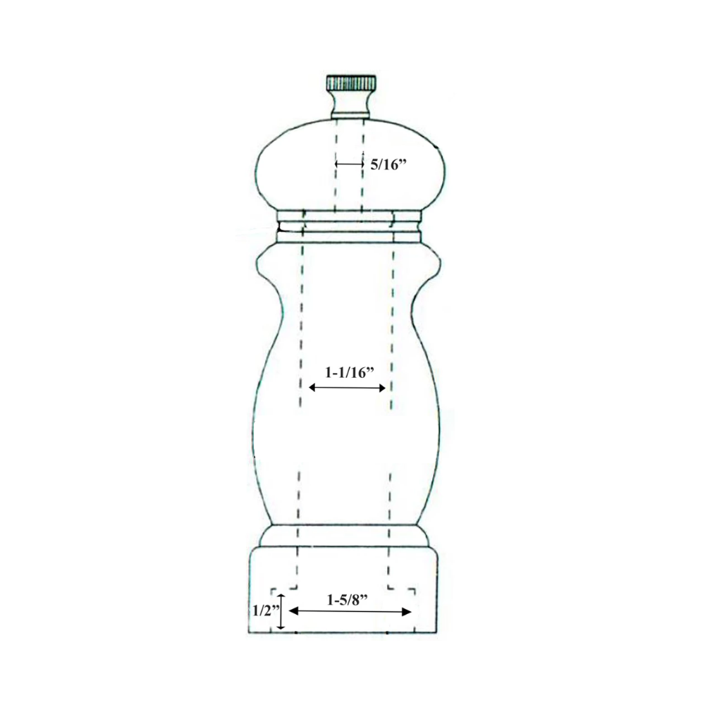 Mécanisme de moulin à sel