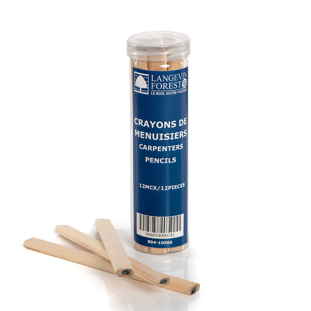 Ensemble de 12 crayons menuisier